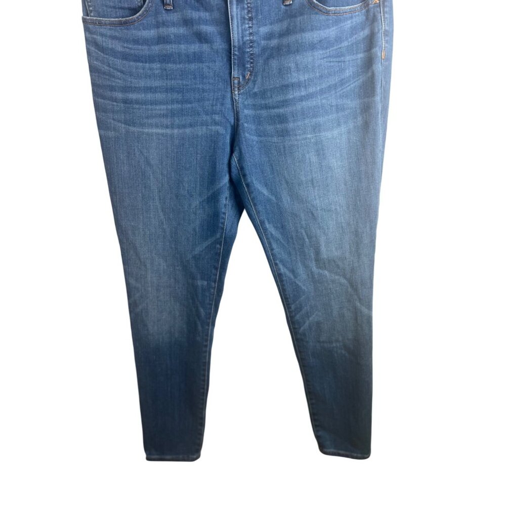 Madewell 9" High-Rise Skinny Jeans Stretch Cotton Blend Denim Medium Wash 34 - Picture 13 of 16